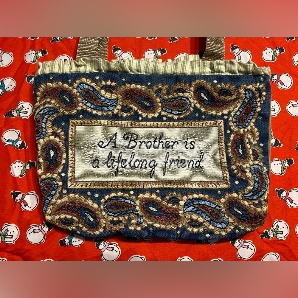 “Brother” Bible Carrier or Small Purse -Handmade!